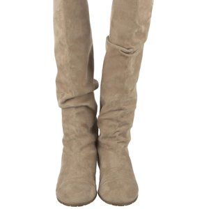 Ralph Lauren Collection Suede Tan Knee Boots 9.5